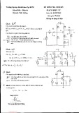 Đề kiểm tra cuối kỳ môn Mạch điện tử - Năm học 2014