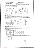 Đề thi học kỳ năm học 2016 môn Giải tích mạch