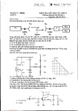 Đề kiểm tra giữa học kỳ môn Mạch điện tử thông tin