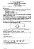Đề thi học kỳ 2 năm học 2013 - 2014 môn Máy điện