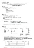 Đáp án đề thi môn Quang điện tử - Lớp VP10