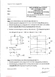 Đáp án kiểm tra cuối kỳ môn Cơ sở điện tử học công suất lớn