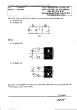 Đáp án đề kiểm tra cuối học kỳ môn Cấu trúc và tổng hợp bộ biến đổi công suất