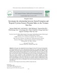 Investigate the relationship between storm formation and tropical cyclone genesis potential index in the Vietnam east sea