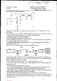 Đáp án đề kiểm tra cuối kỳ môn Mạch điện tử thông tin