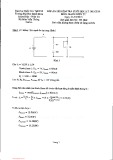 Đáp án đề thi cuối học kỳ năm 2015 - 2016 môn Mạch điện tử