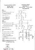Đề kiểm tra cuối kỳ môn Mạch điện tử