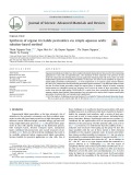 Synthesis of organo tin halide perovskites via simple aqueous acidic solution-based method