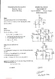 Đề kiểm tra cuối học kỳ II năm học 2015 môn Mạch điện tử