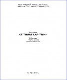 Giáo trình Bài giảng Kỹ thuật lập trình: Phần 2