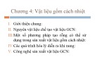 Bài giảng Công nghệ vật liệu cách nhiệt - Chương 4: Vật liệu gốm cách nhiệt