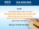 Bài giảng Phương pháp tiểu sử học/Phương pháp dòng chảy cuộc đời