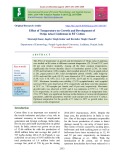 Effect of temperature on growth and development of Thrips tabaci Lindeman in BT cotton