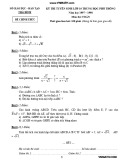 Đề thi tuyển sinh lớp 10 THPT môn Toán từ năm 1997 đến năm 2012 - Sở Giáo dục và Đào tạo Thái Bình