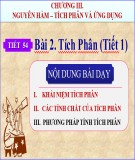 Bài giảng Giải tích 12 - Bài 2: Tích phân (Tiết 1)