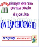 Bài giảng Giải tích 12 - Tiết 65: Ôn tập chương 3 (Đặng Trung Hiếu)