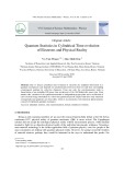 Quantum statistics in cylindrical time evolution of electrons and physical reality