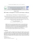 DFT study on adsorption of acetone and toluene on silicene