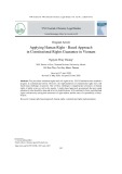 Applying human right - based approach in constitutional rights guarantee in Vietnam