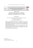 Agricultural development in Thailand: Experience and implications for Vietnam