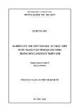 Tóm tắt luận án Tiến sĩ Kinh tế: Nghiên cứu thu hút vốn đầu tư trực tiếp nước ngoài vào tỉnh Quảng Ninh trong bối cảnh phát triển mới