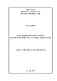 Luận án Tiến sĩ Quản trị kinh doanh: Quản trị công ty tại các công ty đại chúng niêm yết trên sàn chứng khoán Hà Nội
