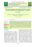 Effect of foliar application of micronutrients and PGR’s on yield and growth characteristics of guava (Psidium guajava L.) cv. Banarasi