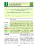 Recycling of cotton crop residue for sustainable cotton production in vertisols of Andhra Pradesh, India