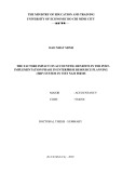 Doctoral thesis summary: The factors impact on accounting benefits in the post-implementation phase in enterprise resource planning (ERP) system in Viet Nam firms