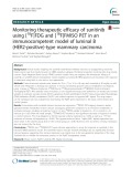Monitoring therapeutic efficacy of sunitinib using [18F]FDG and [18F]FMISO PET in an immunocompetent model of luminal B (HER2-positive)-type mammary carcinoma