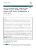 Mitogen-activated protein kinase activator with WD40 repeats (MAWD) and MAWDbinding protein induce cell differentiation in gastric cancer