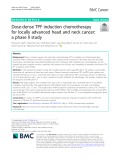 Dose-dense TPF induction chemotherapy for locally advanced head and neck cancer: A phase II study