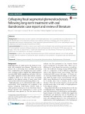Collapsing focal segmental glomerulosclerosis following long-term treatment with oral ibandronate: Case report and review of literature