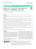 Raised CA19–9 and CEA have prognostic relevance in gallbladder carcinoma