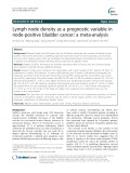 Lymph node density as a prognostic variable in node-positive bladder cancer: A meta-analysis