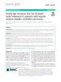 Young age increases the risk of lymphnode metastasis in patients with muscleinvasive bladder urothelial carcinoma