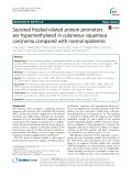 Secreted frizzled-related protein promotors are hypermethylated in cutaneous squamous carcinoma compared with normal epidermis