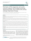 Risk factors of PSA progression and overall survival in patients with localized and locally advanced prostate cancer treated with primary androgen deprivation therapy