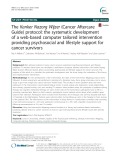 The Kanker Nazorg Wijzer (Cancer Aftercare Guide) protocol: The systematic development of a web-based computer tailored intervention providing psychosocial and lifestyle support for cancer survivors