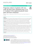 Prognostic analysis of patients with nonsmall cell lung cancer harboring exon 19 or 21 mutation in the epidermal growth factor gene and brain metastases