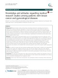 Knowledge and attitudes regarding medical research studies among patients with breast cancer and gynecological diseases