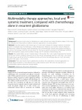 Multimodality therapy approaches, local and systemic treatment, compared with chemotherapy alone in recurrent glioblastoma
