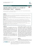 Somatic drivers of B-ALL in a model of ETV6-RUNX1; Pax5+/− leukemia
