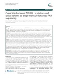 Clonal distribution of BCR-ABL1 mutations and splice isoforms by single-molecule long-read RNA sequencing