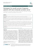 Nomogram for overall survival of Japanese patients with bone-metastatic prostate cancer