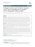 Androgen receptor and chemokine receptors 4 and 7 form a signaling axis to regulate CXCL12-dependent cellular motility