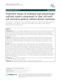 Prognostic impact of urokinase-type plasminogen activator system components in clear cell renal cell carcinoma patients without distant metastasis
