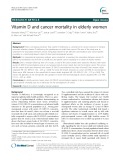 Vitamin D and cancer mortality in elderly women