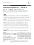 Intratumoral heterogeneity in a minority of ovarian low-grade serous carcinomas