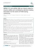 MiRNA-141 and miRNA-200b are closely related to invasive ability and considered as decision-making biomarkers for the extent of PLND during cystectomy